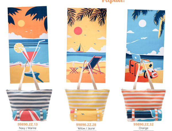 Quick Dry Towel with Beach Tote ~ 2 piece set